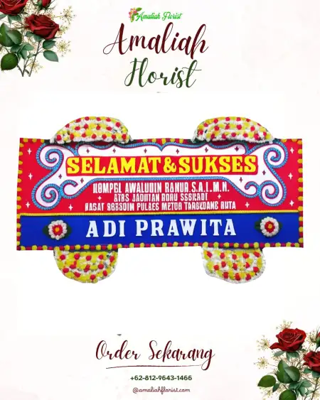 Papan Bunga Ucapan Selamat Lawe Bulan