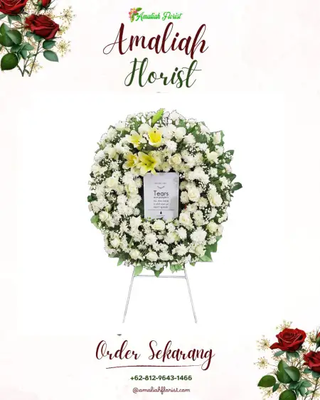 Krans Bunga Duka Lawe Bulan